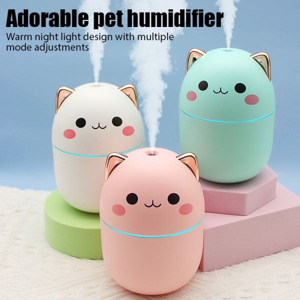 Cute Cat Cool Mist Sprayer Home Car Air H20 Humidifier